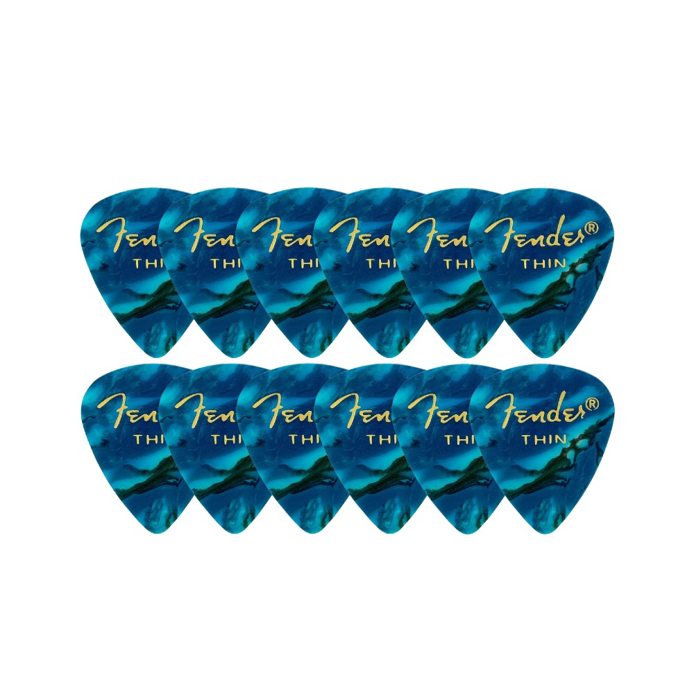 Fender 351 Shape Premium Celluloid Picks - Thin (12 Pack)