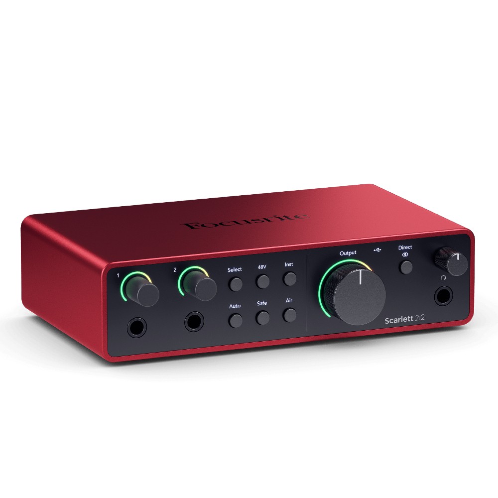 Focusrite Scarlett 2i2 4th Gen USB 2-in/2-out USB-C Audio Interface