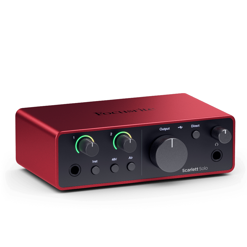 Focusrite Scarlett Solo 4th Gen USB 1 Mic In Audio Interface