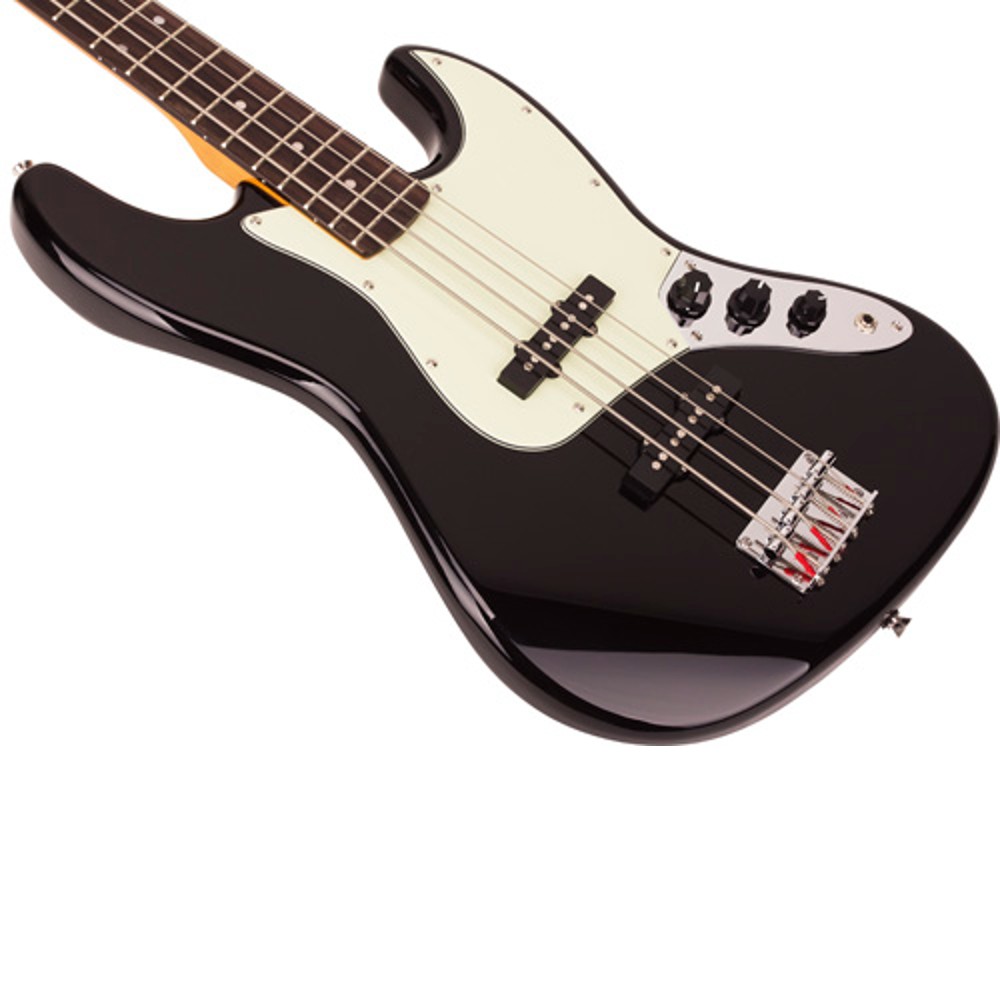 SX SJB62+/BK Jazz Bass Electric Bass Guitar (Black)