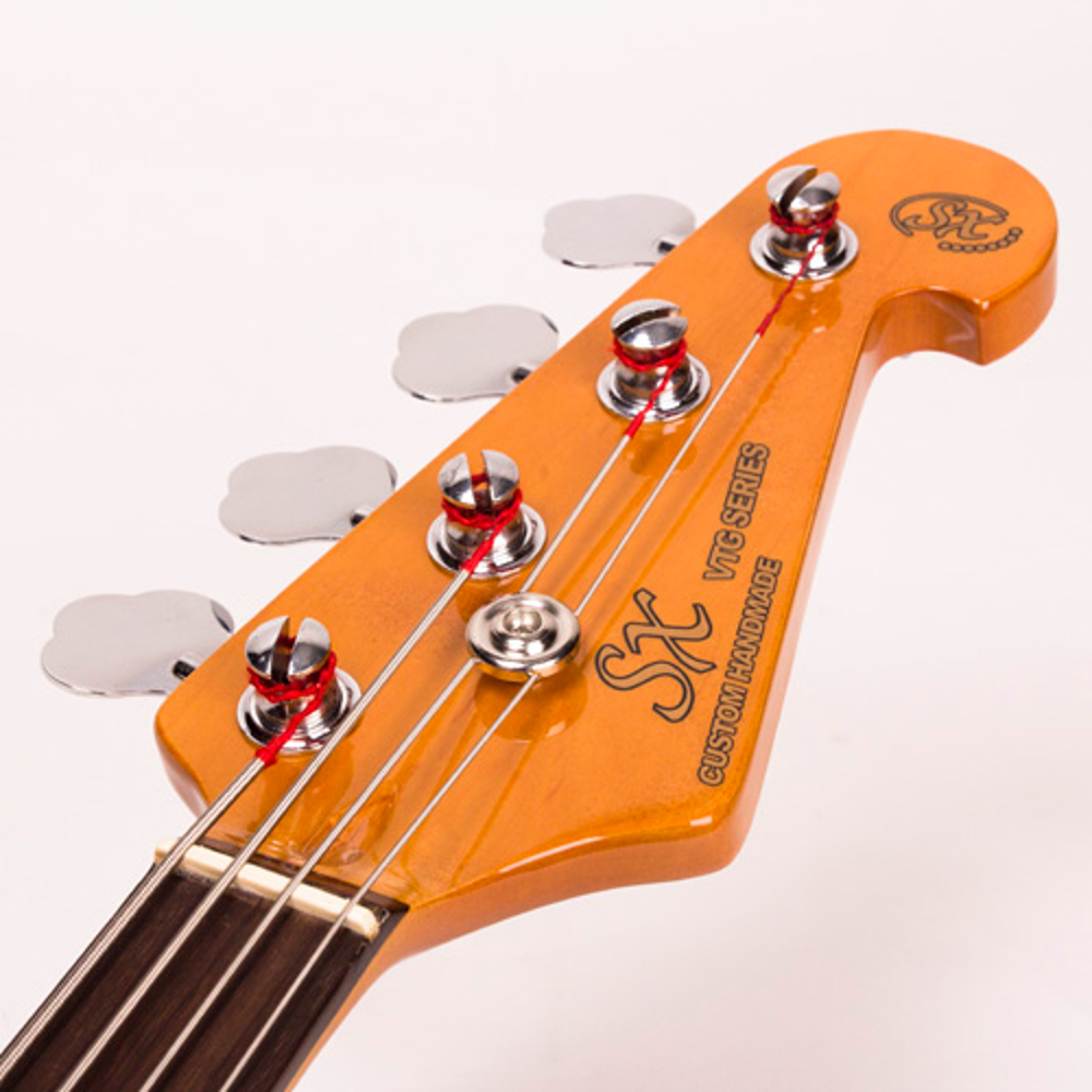 SX SJB62+/BK Jazz Bass Electric Bass Guitar (Black)