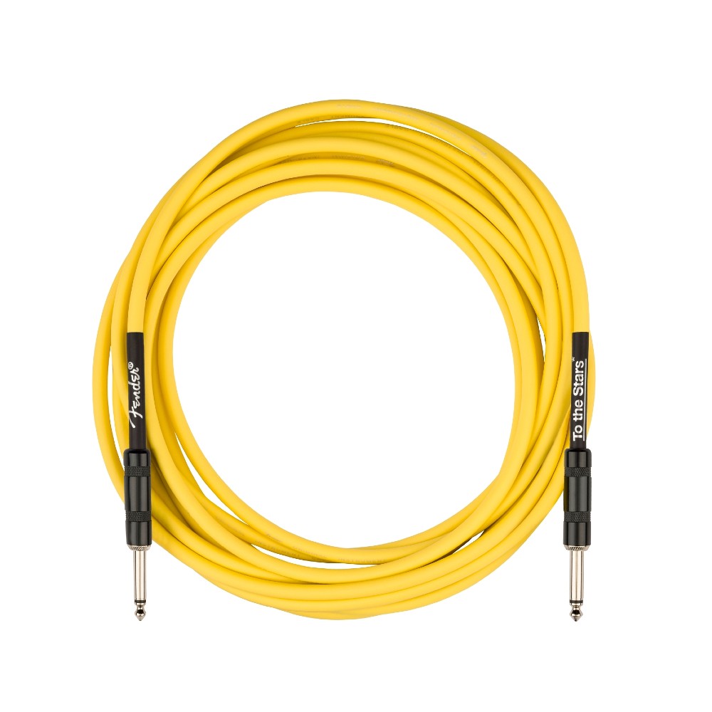 Fender Tom DeLonge 18ft To The Stars Instrument Cable - Graffiti Yellow (990818263)