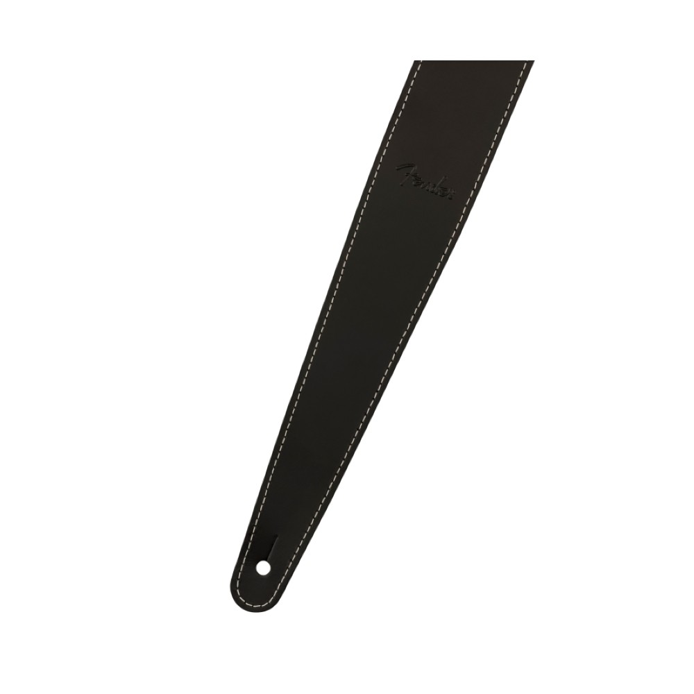 Fender 2-inch Essential Leather Guitar Strap - Black (990642106)