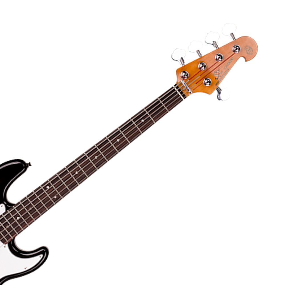 SX SJB62+/5/BK 5-String JB Bass Guitar (Black)