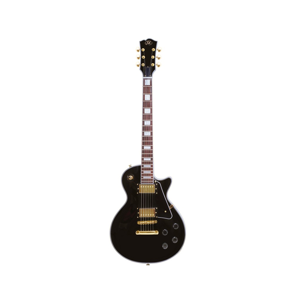 SX EH3BK Deluxe Les Paul Style Electric Guitar