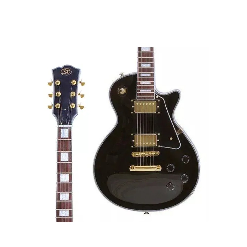 SX EH3BK Deluxe Les Paul Style Electric Guitar