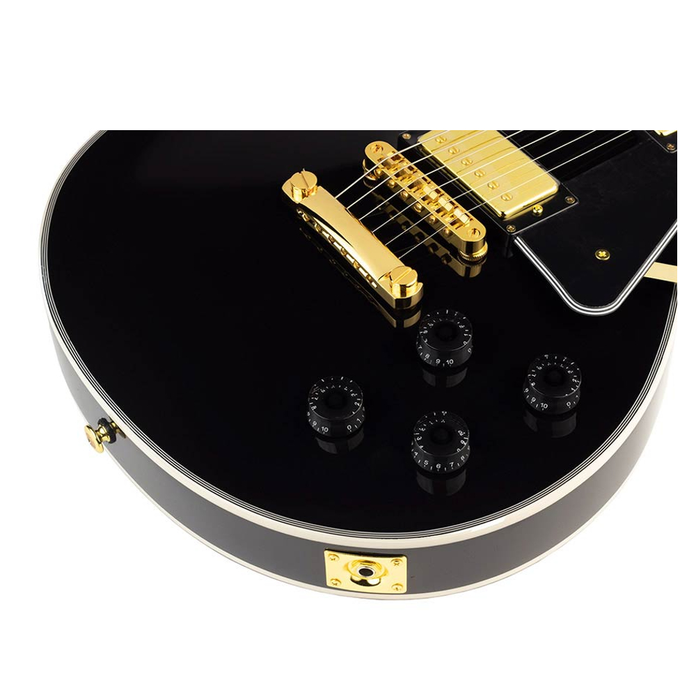 SX EH3BK Deluxe Les Paul Style Electric Guitar