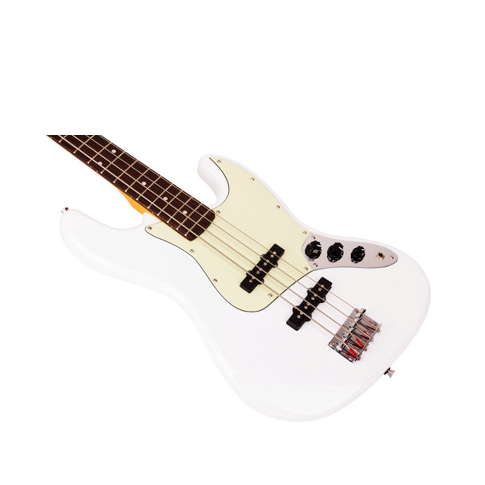 SX SJB62+/OWH Electric Bass Guitar (White)