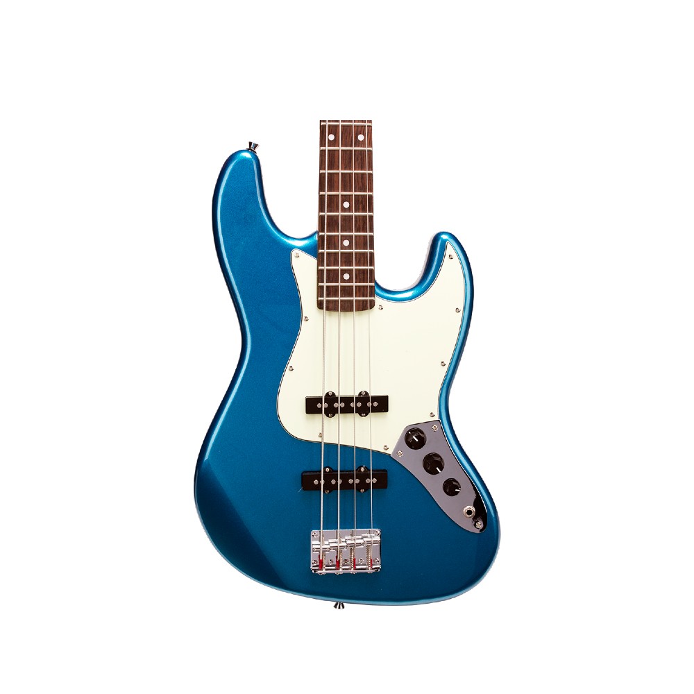 SX SJB62+/5/LPB 5-String Bass Guitar (Blue)