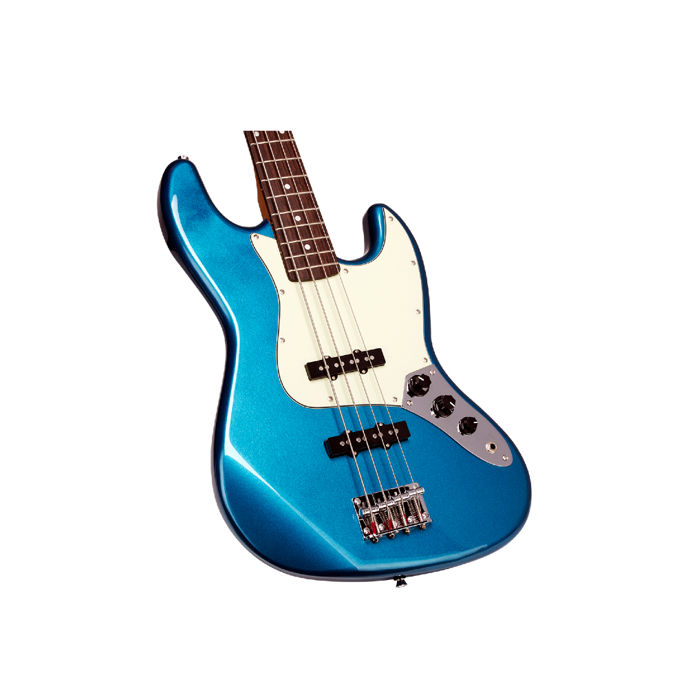 SX SJB62+/5/LPB 5-String Bass Guitar (Blue)