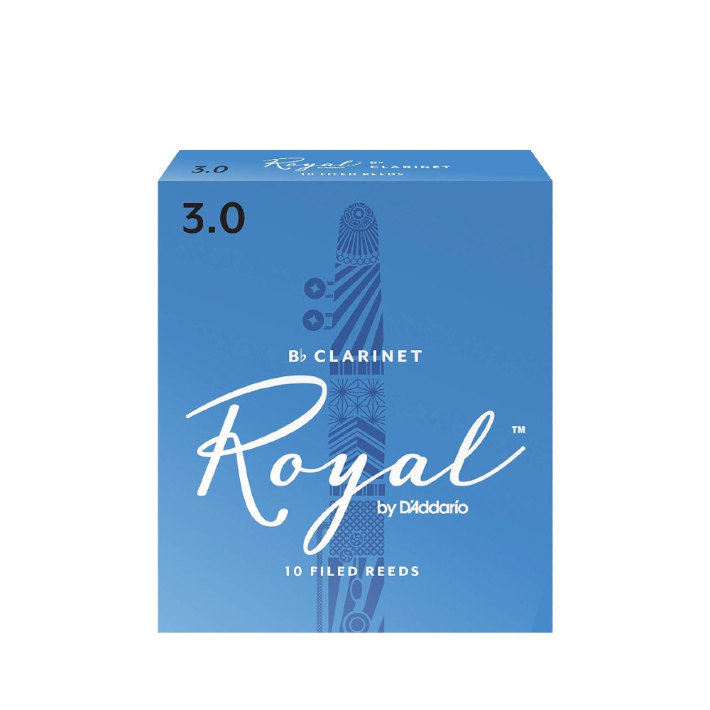 Rico RCB1030 Royal Bb Clarinet Reed - Strength 3.0 (Sold Per Piece)