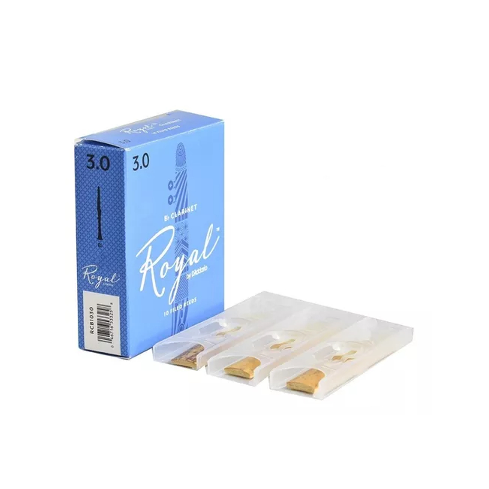 Rico RCB1030 Royal Bb Clarinet Reed - Strength 3.0 (Sold Per Piece)
