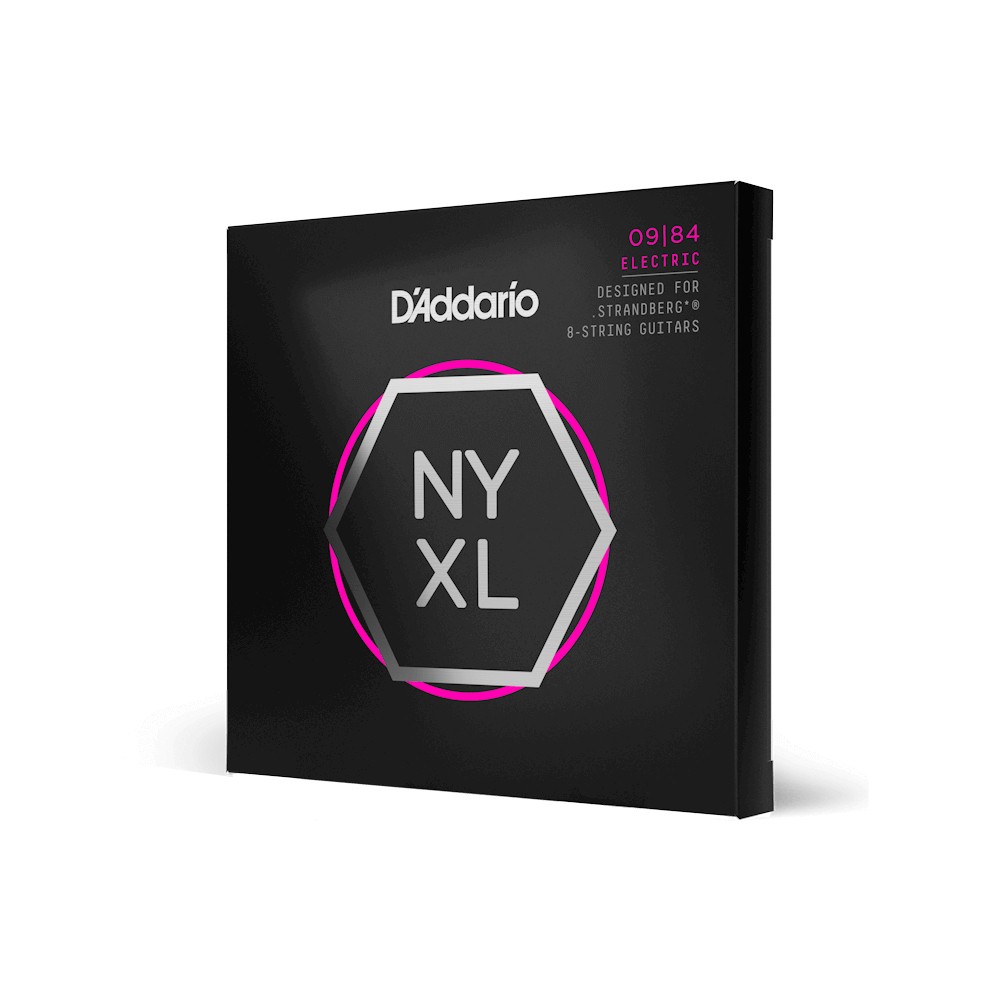 D'Addario NYXL0984SB Nickel Wound Custom Light 8-String Strandberg Electric Guitar Strings (9-84)