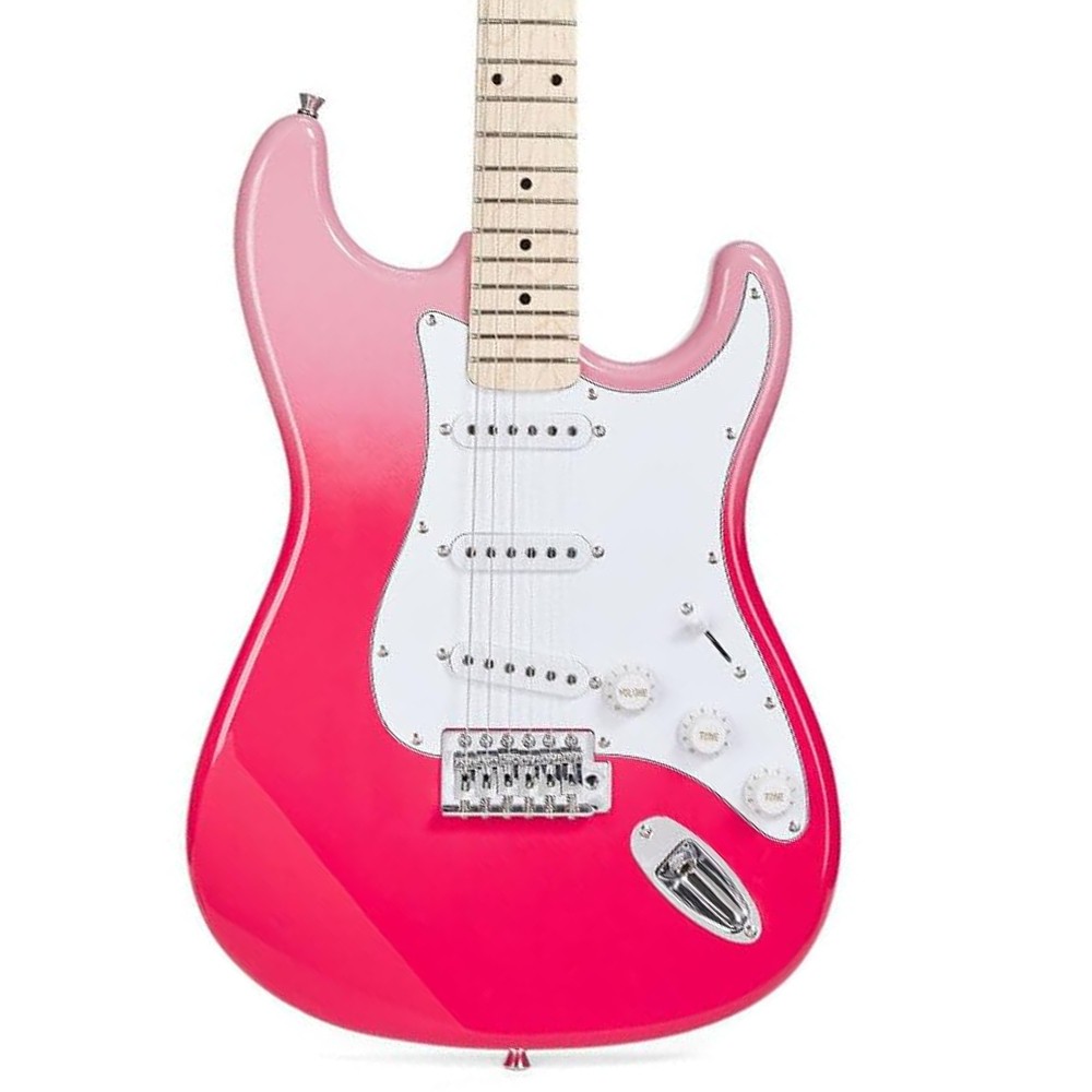 SX SEM1/PT Stratocaster Pink Twilight Electric Guitar with Bag 