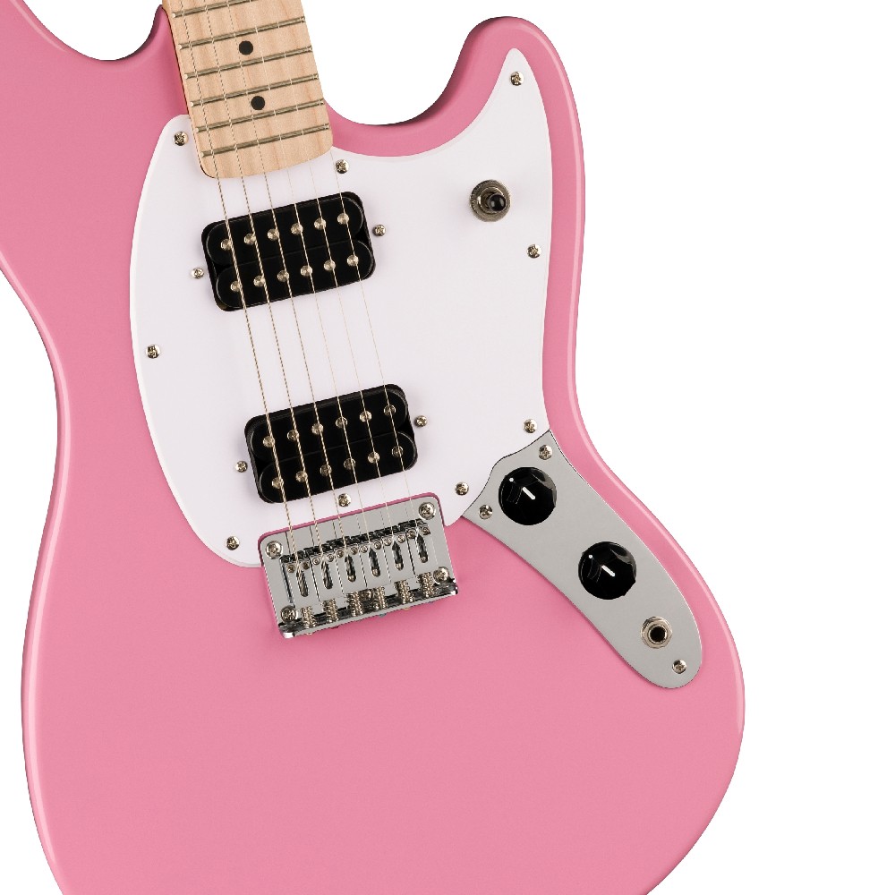 Squier by Fender Sonic Mustang Electric Guitar HH MN WPG Flash Pink (373702555)