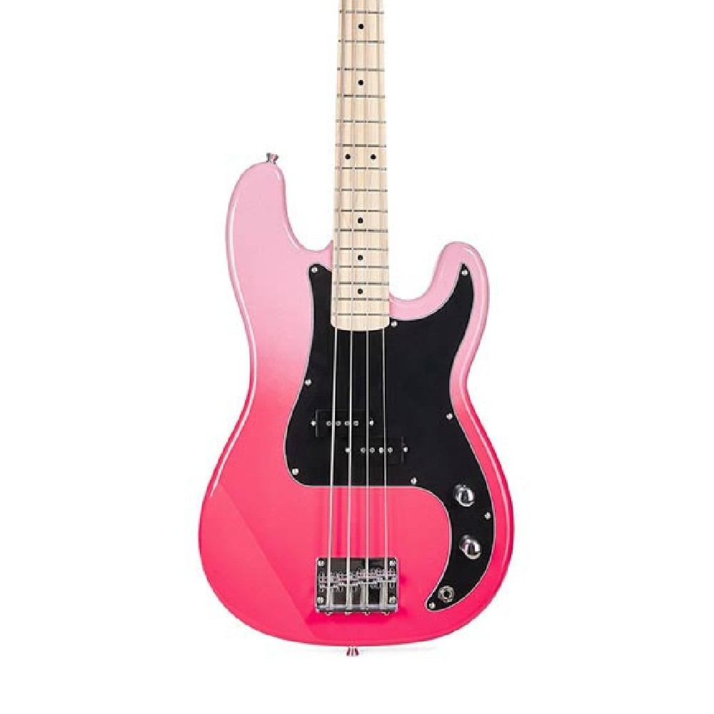 SX SBM2/PT Precision Bass Guitar with Bag (Pink Twilight)