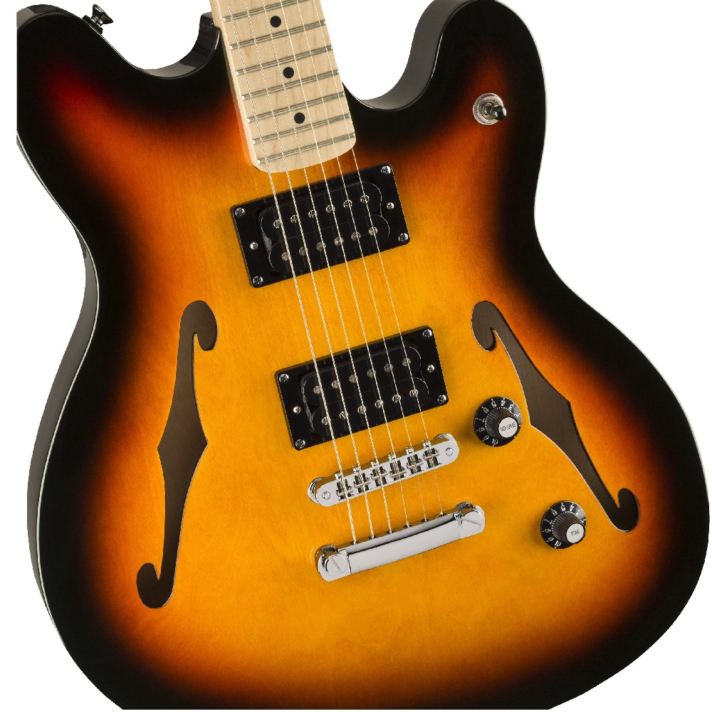 Squier by Fender Affinity Series Starcaster Sunburst Semi-hollow Electric Guitar (0370590500)