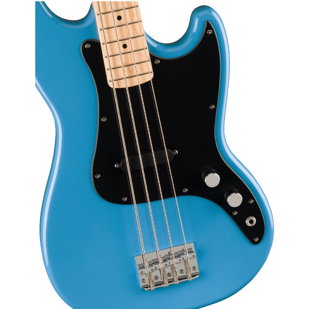 Squier by Fender FSR Sonic Bronco Bass Guitar Maple Fingerboard Black Pickguard -  California Blue (0373803526)