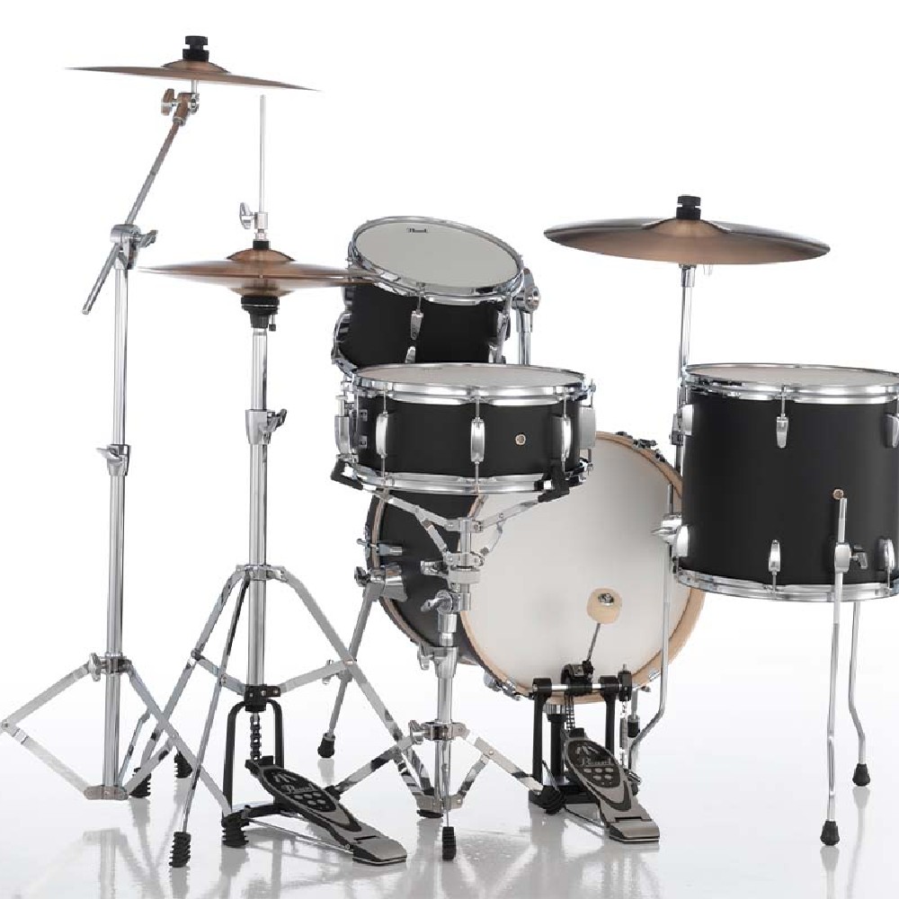 Pearl MT564/C Midtown 4-pc Compact Drum set #752 Matte Asphalt Black (Cymbals not Included)