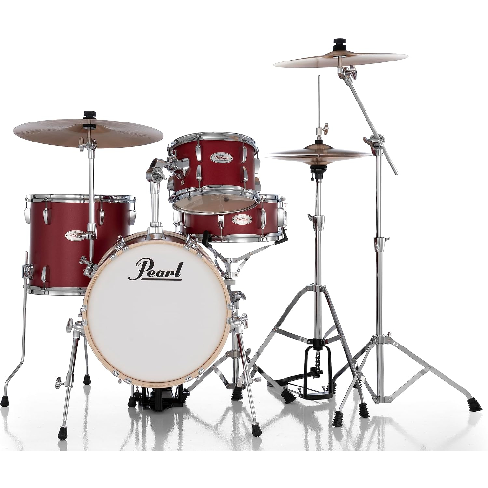 Pearl MT564/C Midtown 4pc Compact Drum Set - #747 Matte Red (Cymbals not Included)