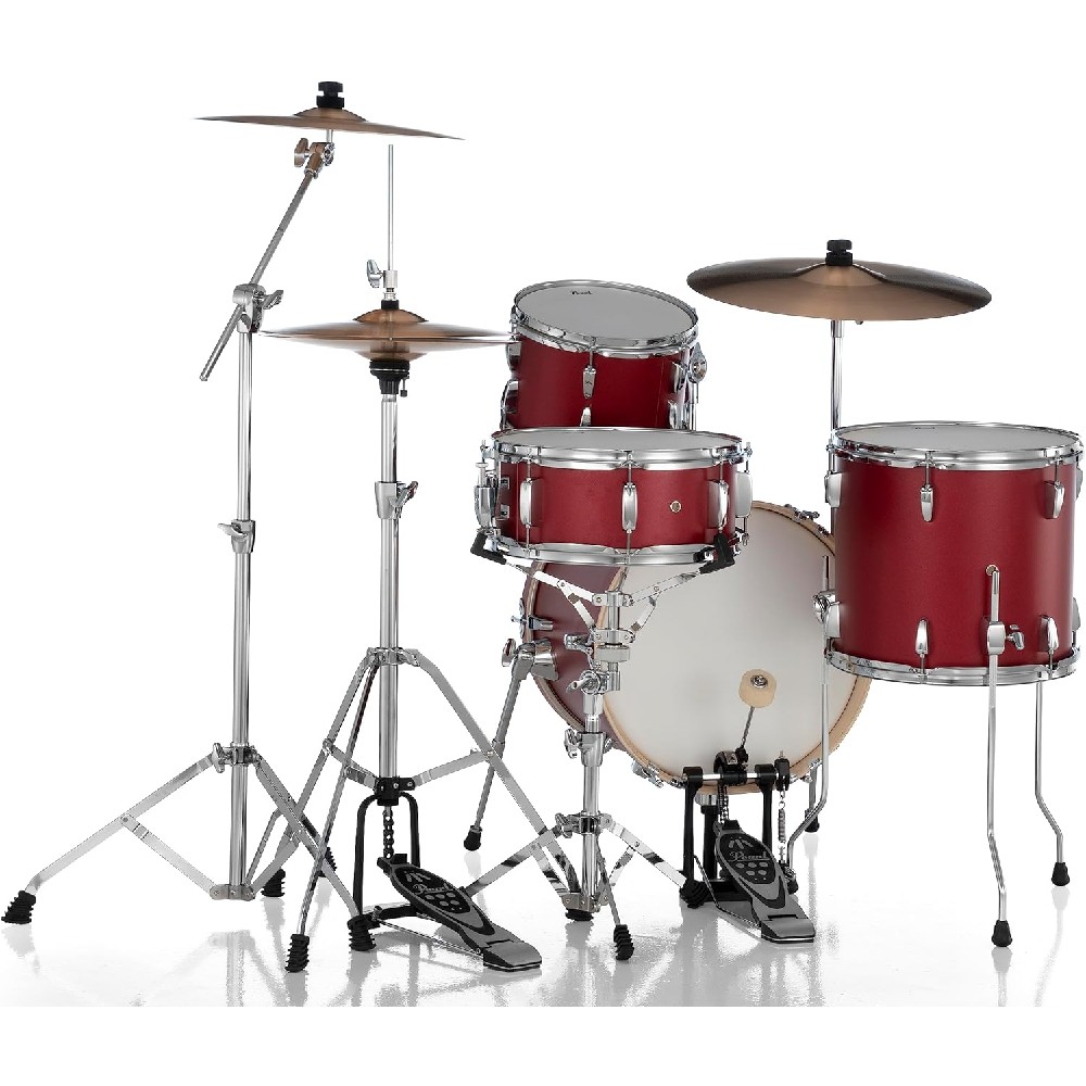 Pearl MT564/C Midtown 4pc Compact Drum Set - #747 Matte Red (Cymbals not Included)