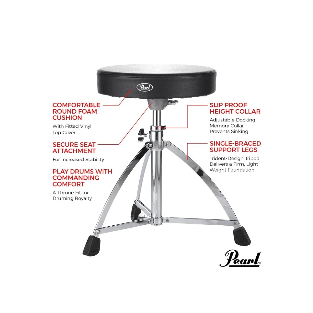 Pearl D730S Short Adjustable Drum Throne