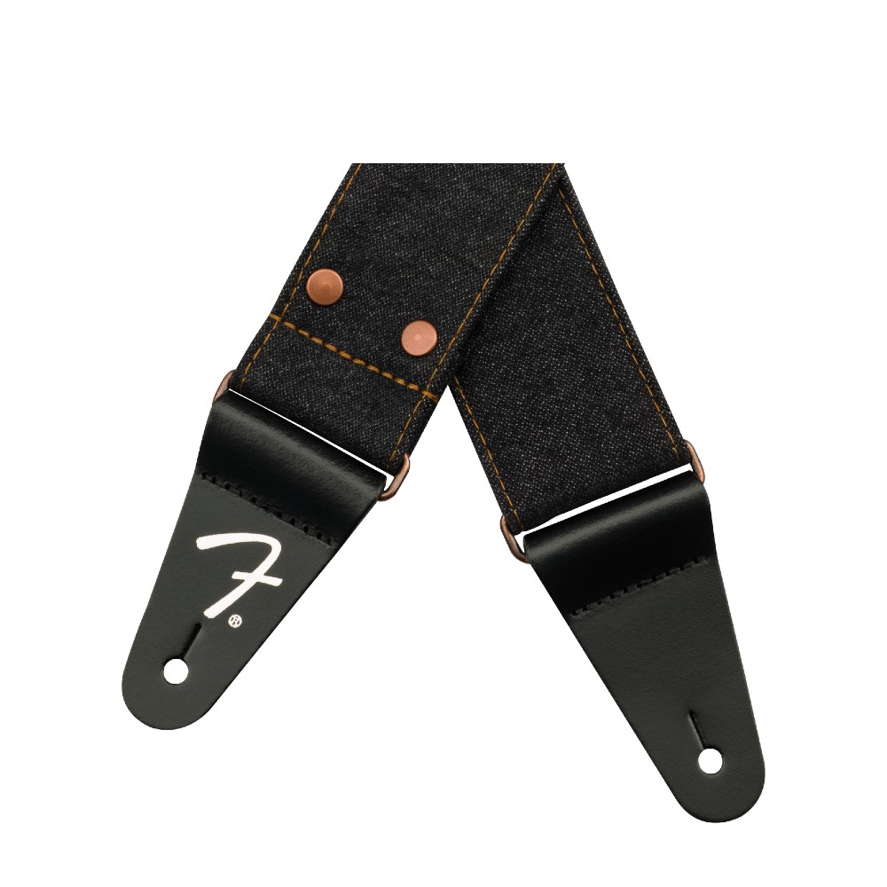 Fender Wrangler x Fender Denim Guitar Strap - Black Denim (990638005)