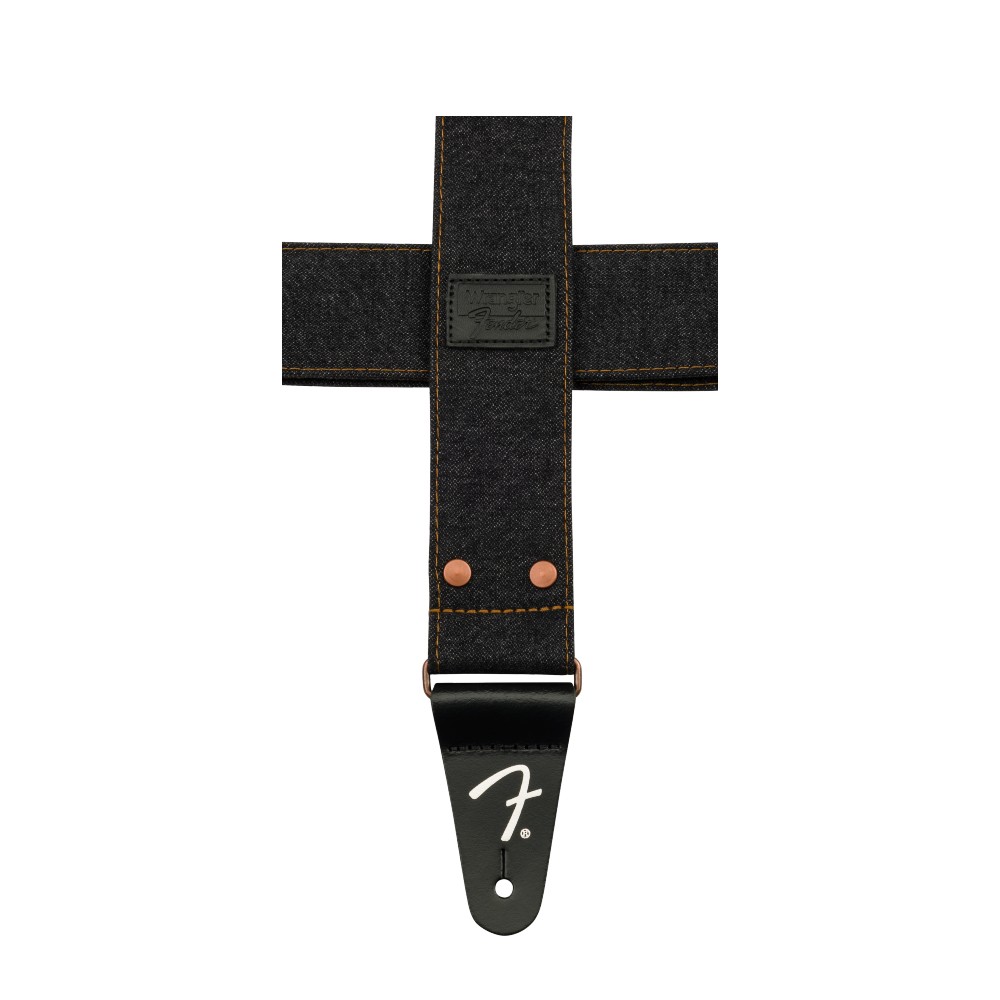 Fender Wrangler x Fender Denim Guitar Strap - Black Denim (990638005)