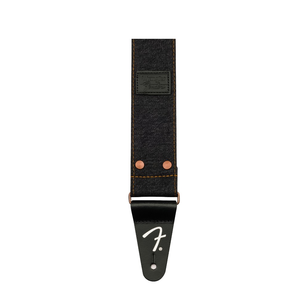 Fender Wrangler x Fender Denim Guitar Strap - Black Denim (990638005)