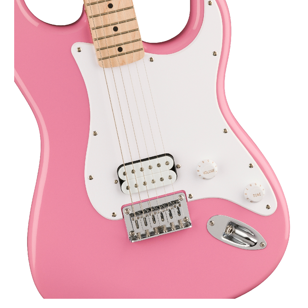 Squier by Fender Sonic Stratocaster Hard Tail Electric Guitar - Flash Pink  (0373302555)