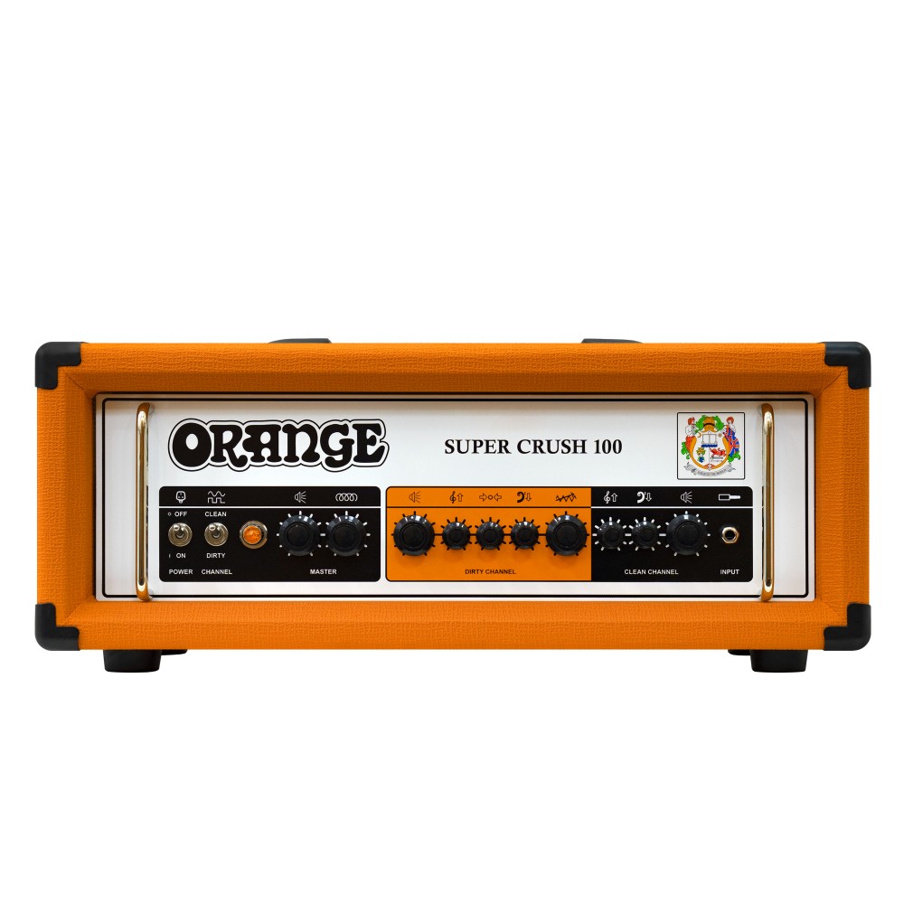 Orange Super Crush 100-H 100-watt Solid-state Guitar Amplifier Head (Orange)