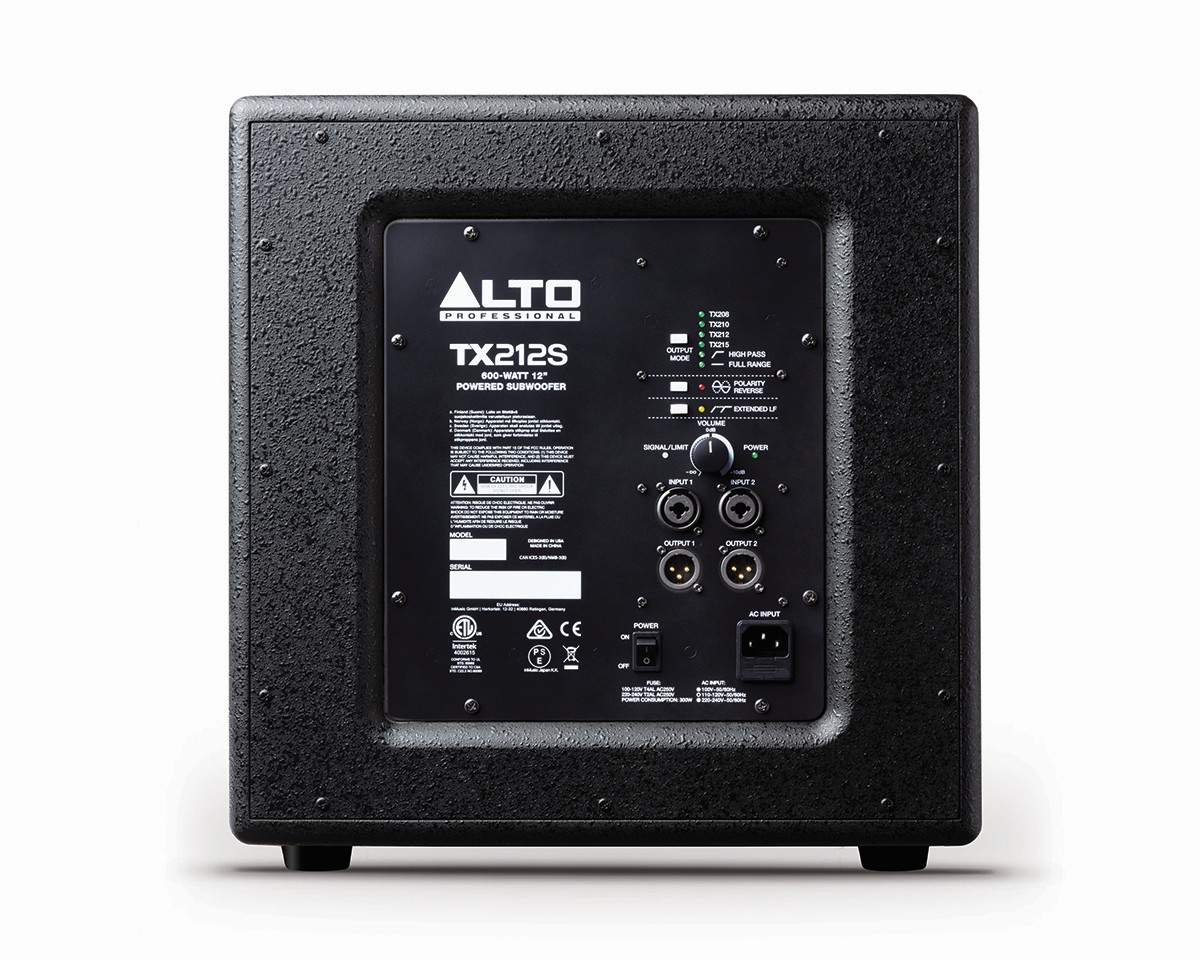 Alto TX212S 900 Watts 12-inch Powered Subwoofer