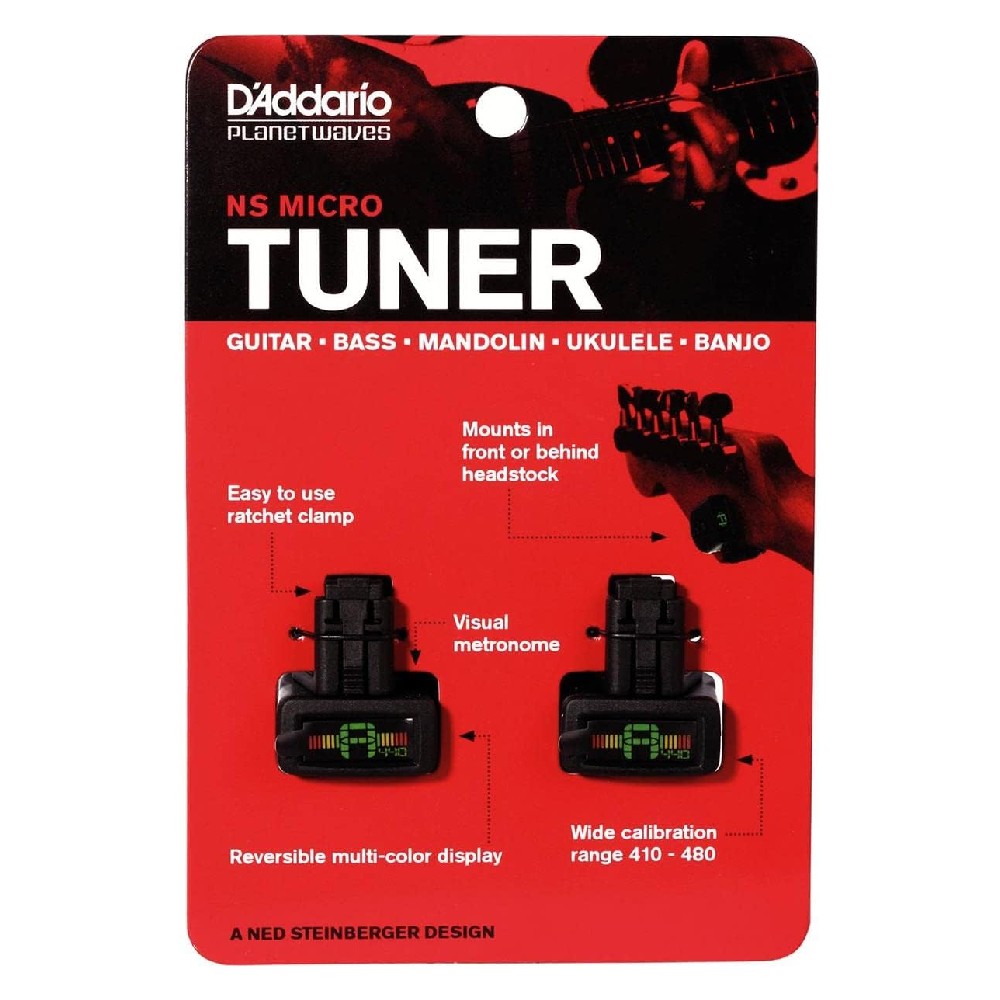 D’addario PW-CT-12TP NS Micro 2PK Headstock Tuner