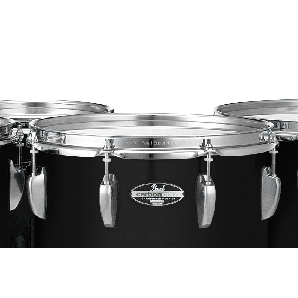 Pearl PMTCCS8023/A+ CXT-2 (8-10-12-13 inch) Carboncore Championship  Marching Toms with Carrier (#103 Piano Black)