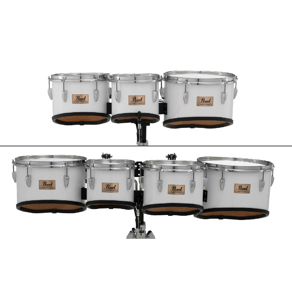 Pearl CMT8023N/C+ CXT-2 Competitor Marching Toms (Pure White)