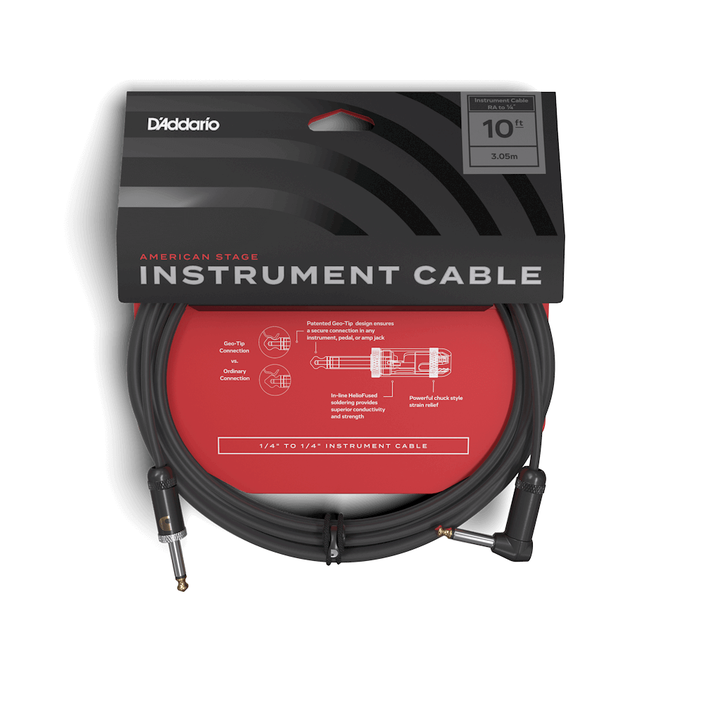 D'Addario Planet Wave PW-AMSGRA-10 American Stage Instrument Cable