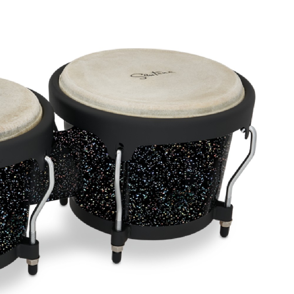 LP Aspire LPA601-BM Santana 6-3/4 and 8 Inch Santana Black Magic Bongo Set