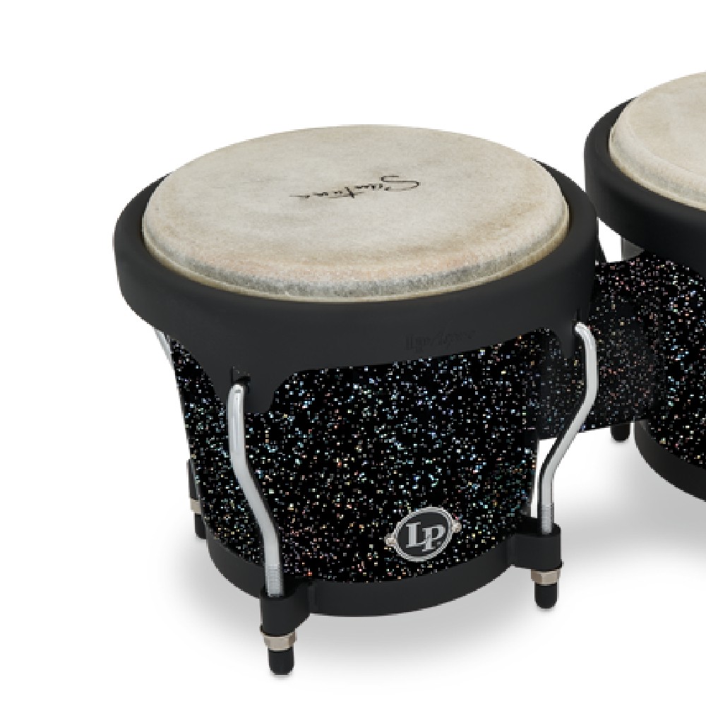 LP Aspire LPA601-BM Santana 6-3/4 and 8 Inch Santana Black Magic Bongo Set