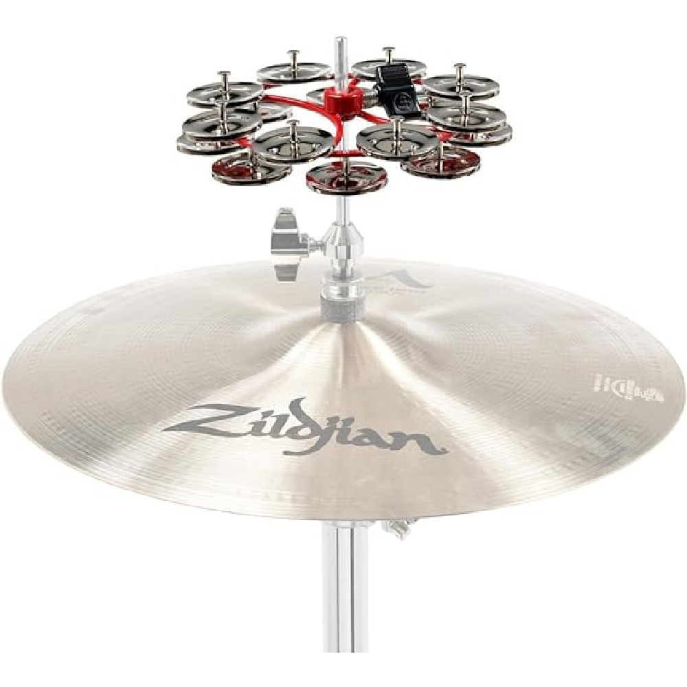 LP LP191NYD City Series Hi-hat Jingle Ring / Tambourine Double (Red)