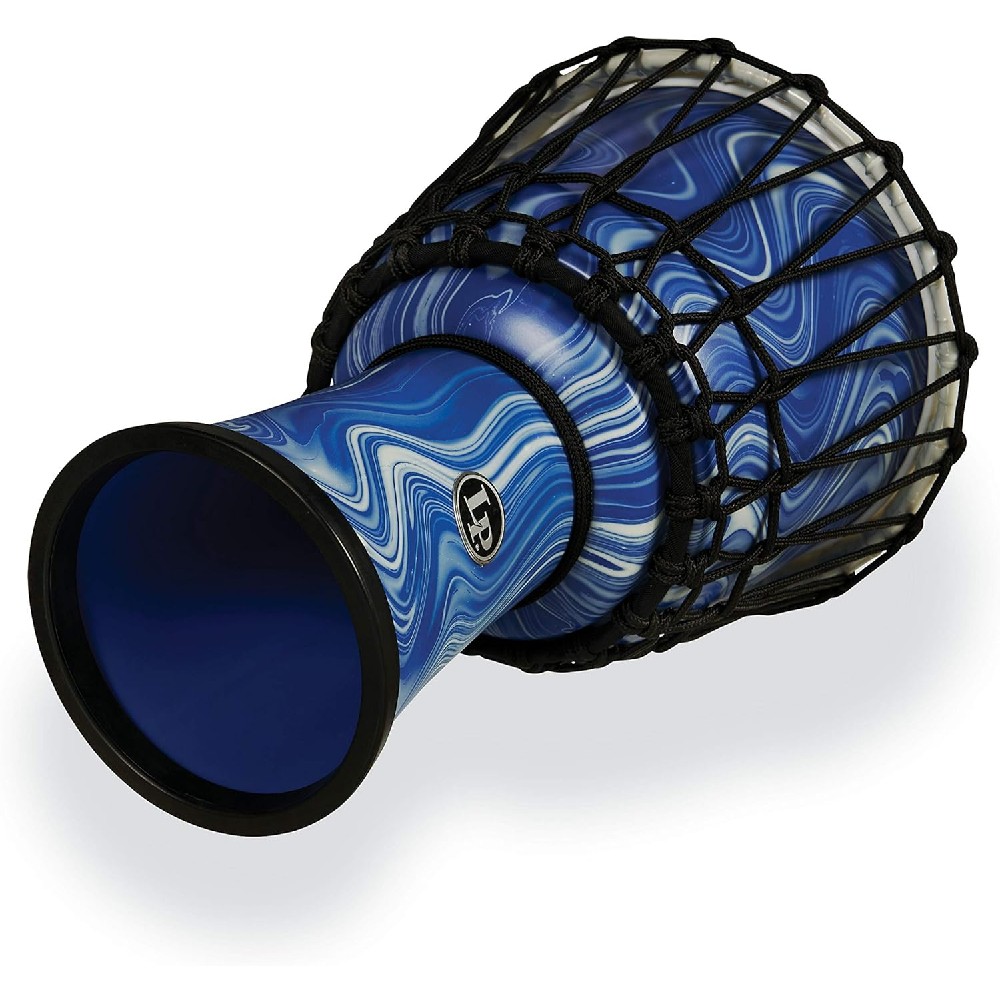 LP LP2010-BM LP World Collection 10-Inch Rope Tuned Circle Djembe With Perfect-Pitch Head (Blue Marble)