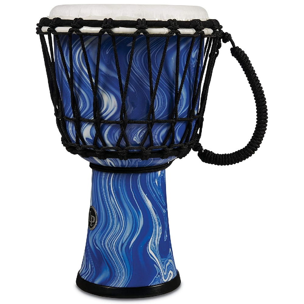 LP LP2010-BM LP World Collection 10-Inch Rope Tuned Circle Djembe With Perfect-Pitch Head (Blue Marble)