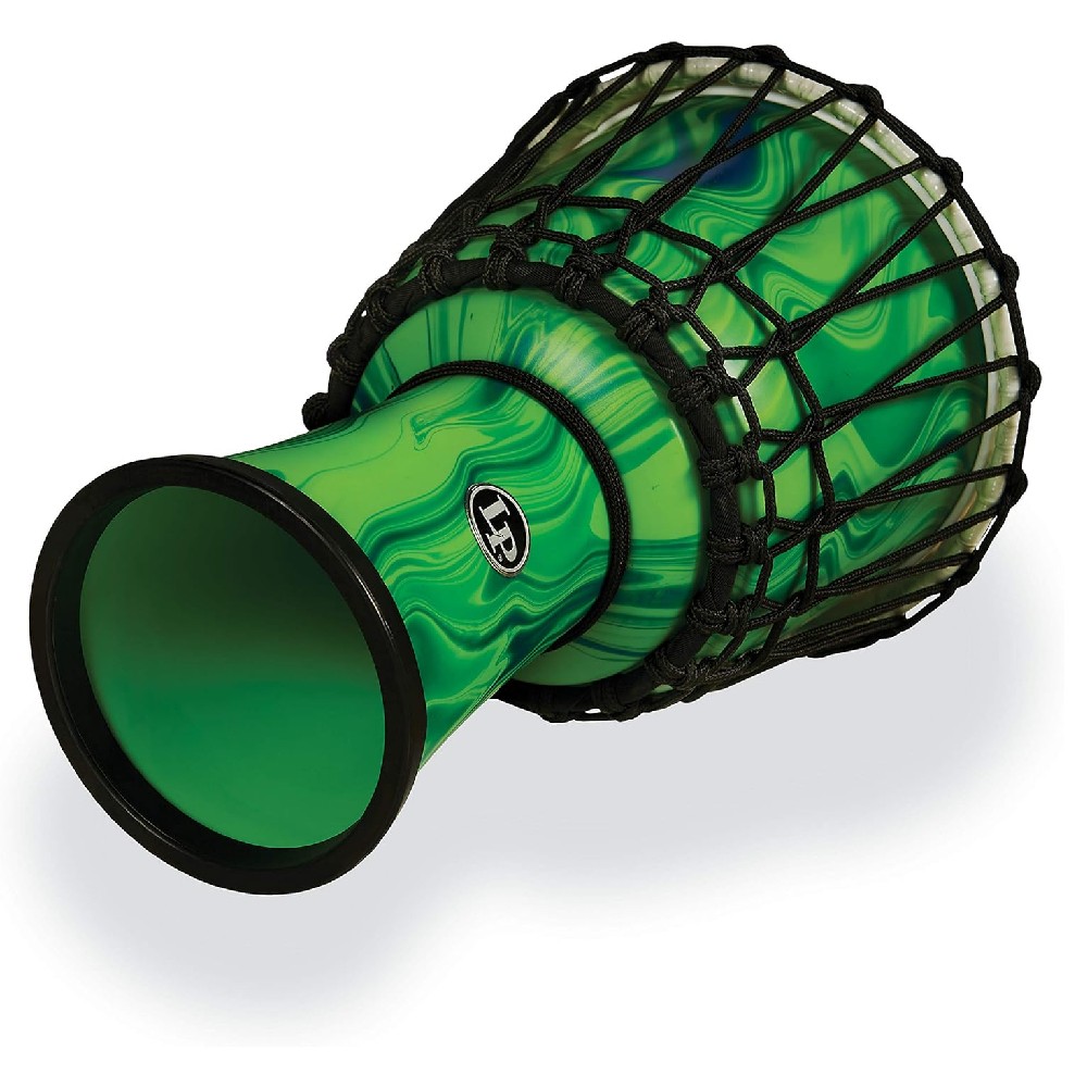 LP LP2010-GM LP World Collection 10-Inch Rope Tuned Circle Djembe With Perfect-Pitch Head (Green Marble)