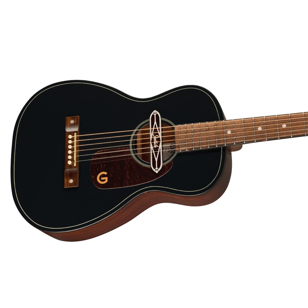 Gretsch Jim Dandy Deltoluxe Parlor Acoustic-Electric Guitar (Black Top)