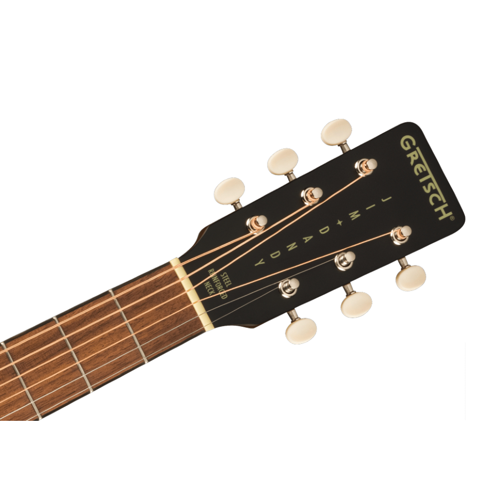 Gretsch Jim Dandy Deltoluxe Parlor Acoustic-Electric Guitar (Black Top)