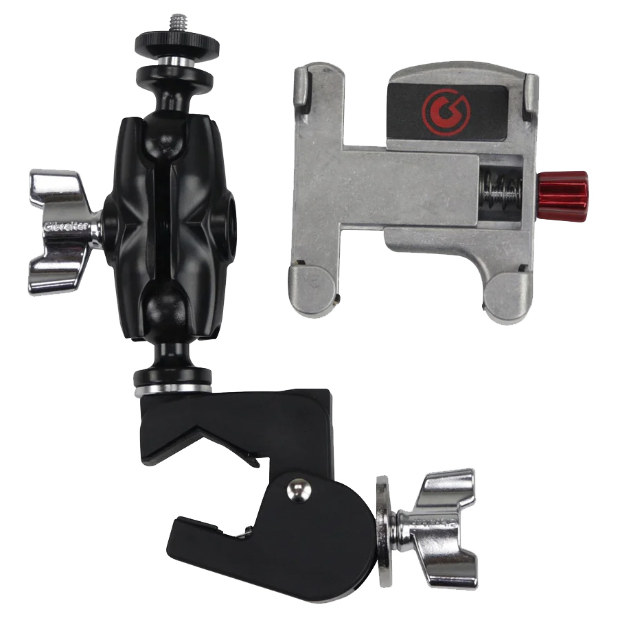 Gibraltar SC-DACMPH Dual Adjust All-Cast Metal Phone Holder with C-Clamp