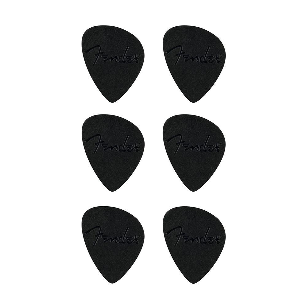 Fender Offset Guitar Picks - Black (6-pack)