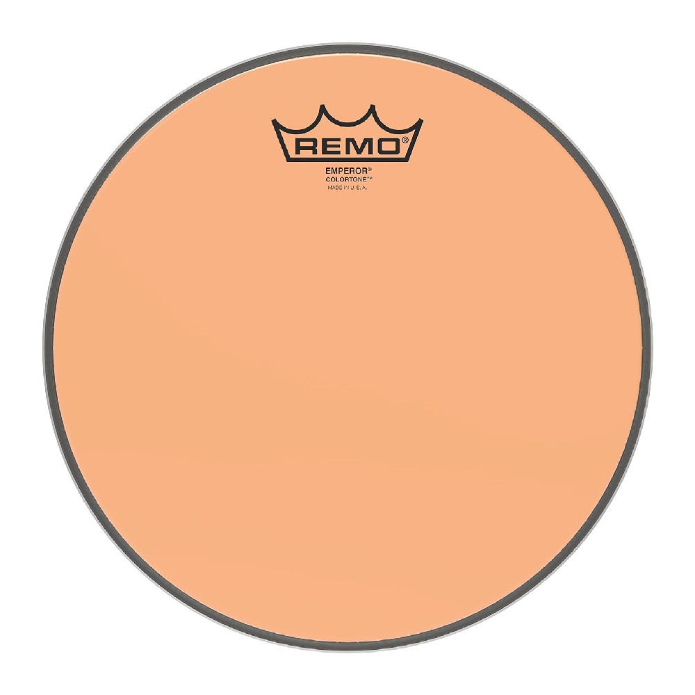 Remo BE-0314-CT-OG 14-inch Emperor Colortone Tom Batter Drum Head  (Orange)