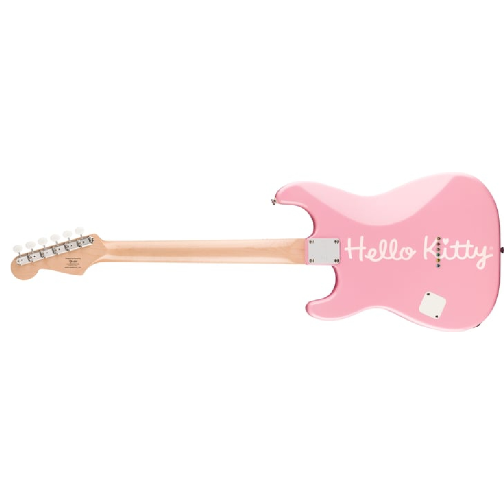 Squier by Fender x Hello Kitty Pink Stratocaster Electric Guitar with Bag (0379102970)