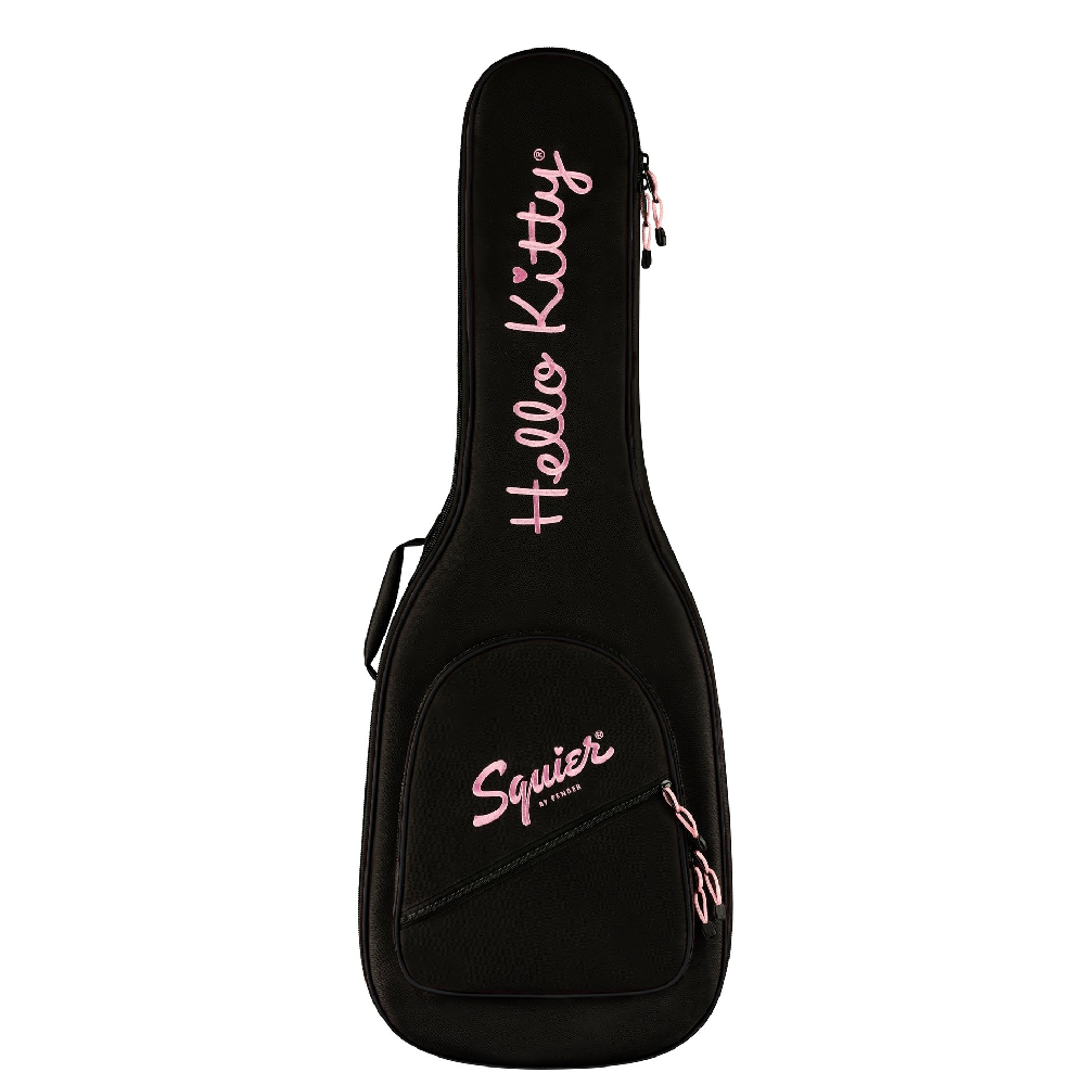 Squier by Fender x Hello Kitty Pink Stratocaster Electric Guitar with Bag (0379102970)