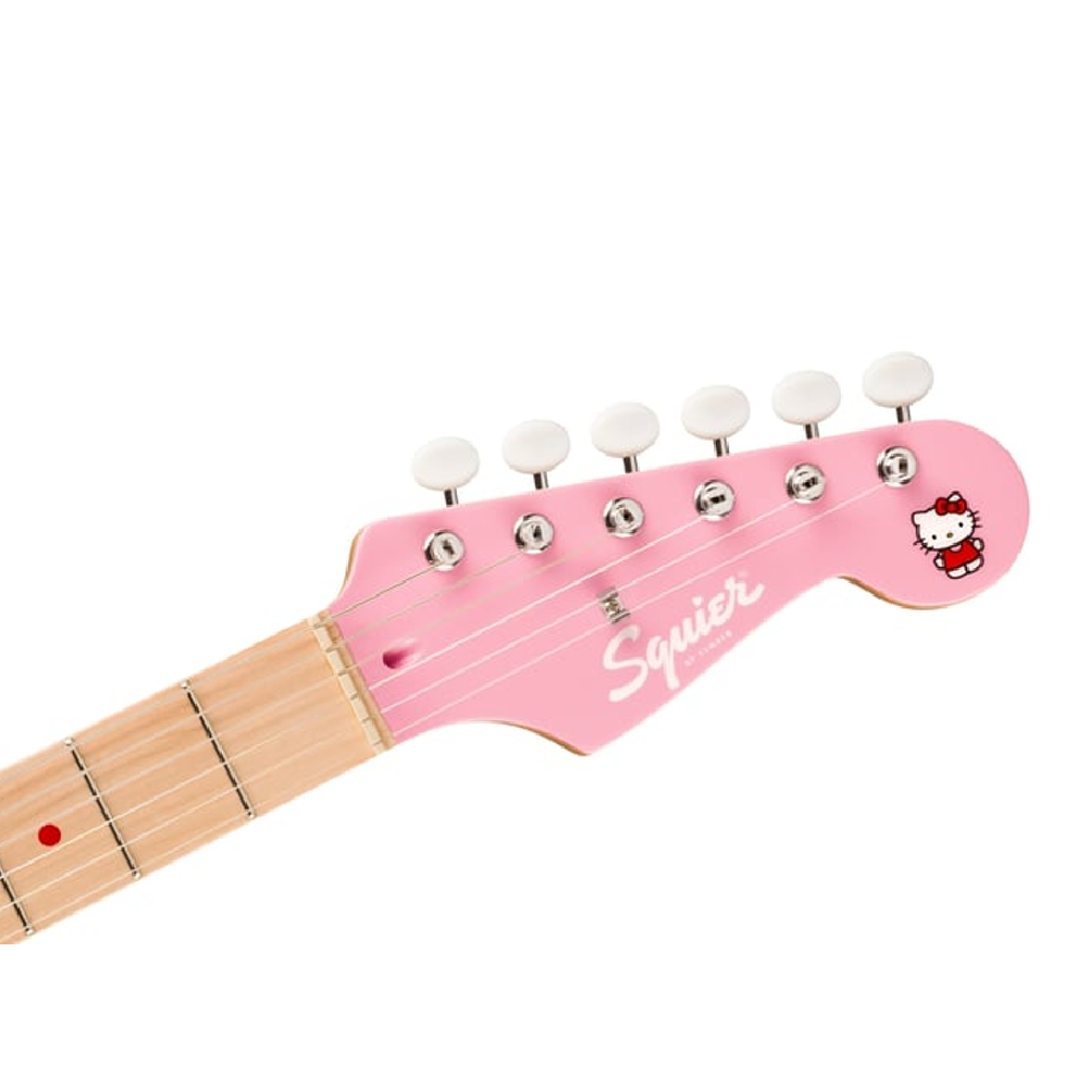 Squier by Fender x Hello Kitty Pink Stratocaster Electric Guitar with Bag (0379102970)
